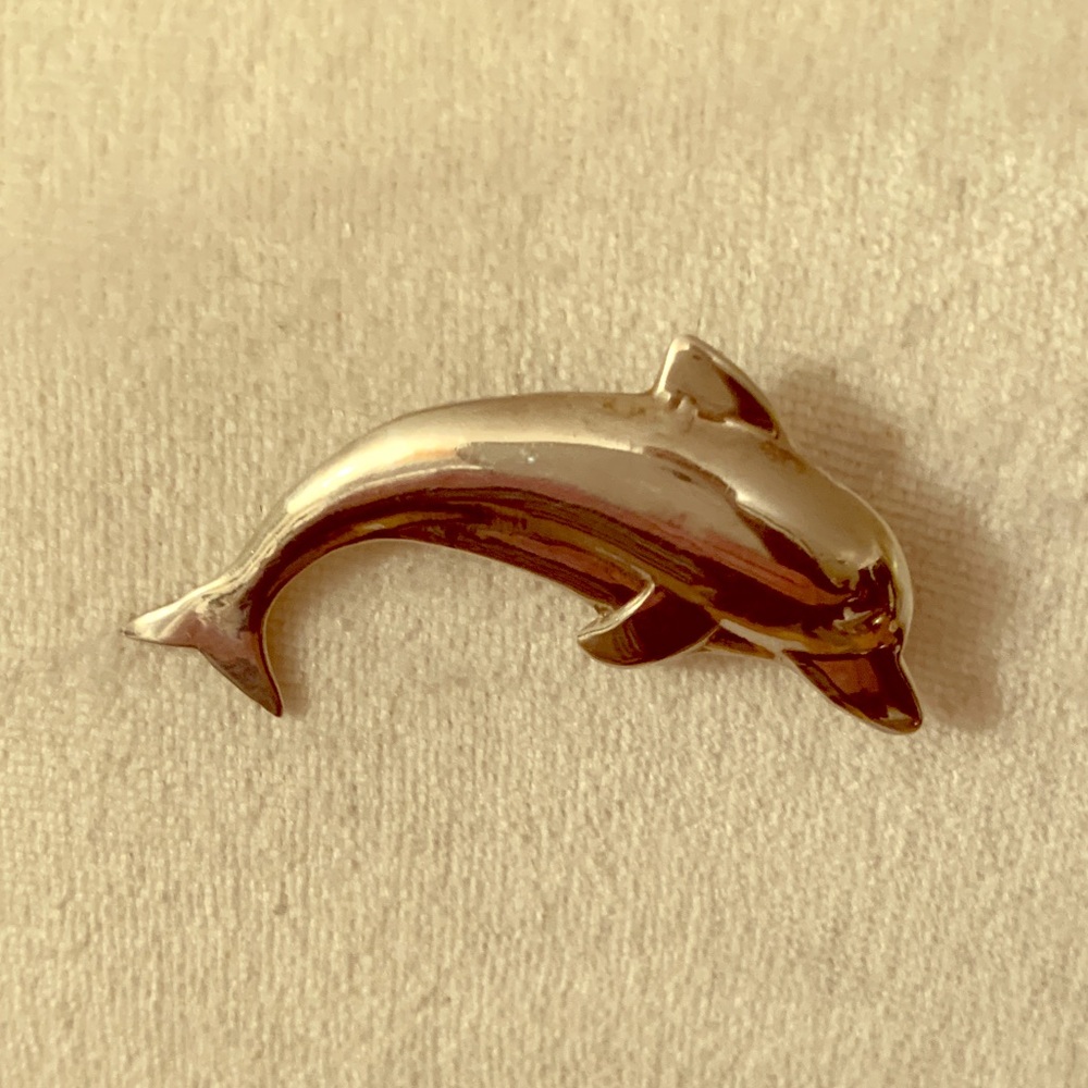 Dolphin Sterling Silver Pin